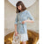 robe en dentelle en tweed