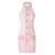 Robe Tweed Sans Manches Rose