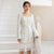 robe tweed longue en dentelle