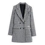 Grand Blazer Tweed Femme