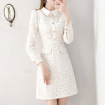 robe imprimé tweed