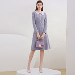robe tweed midi