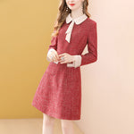 robe mi longue tweed