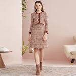robe en tweed manches longues