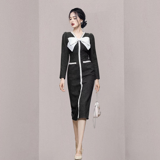 robe soirée tweed