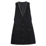 robe chemise tweed femme